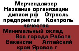 Мерчендайзер › Название организации ­ диписи.рф › Отрасль предприятия ­ Контроль качества › Минимальный оклад ­ 20 000 - Все города Работа » Вакансии   . Алтайский край,Яровое г.